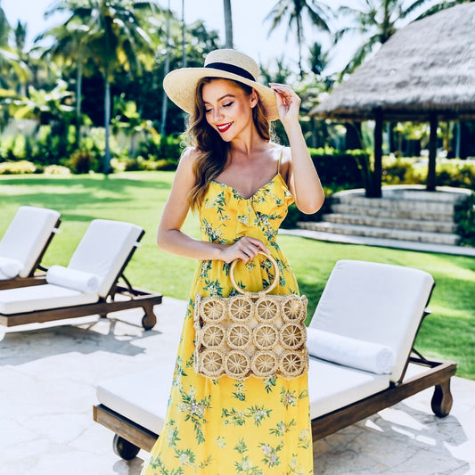 RATTANI  MULTI CIRCLE TOTE