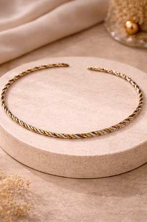 Aurelia Twist mixed metal choker