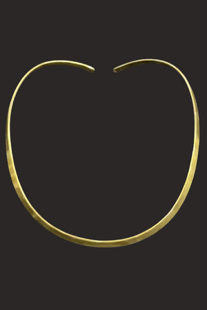 Gold choker front view