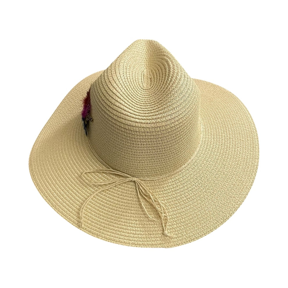 VIVA VENTO FEATHER HANDMADE DESIGN FLOPPY SUN HAT COLLECTION
