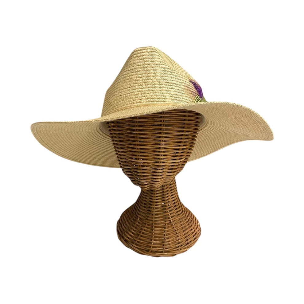 VIVA VENTO FEATHER HANDMADE DESIGN FLOPPY SUN HAT COLLECTION