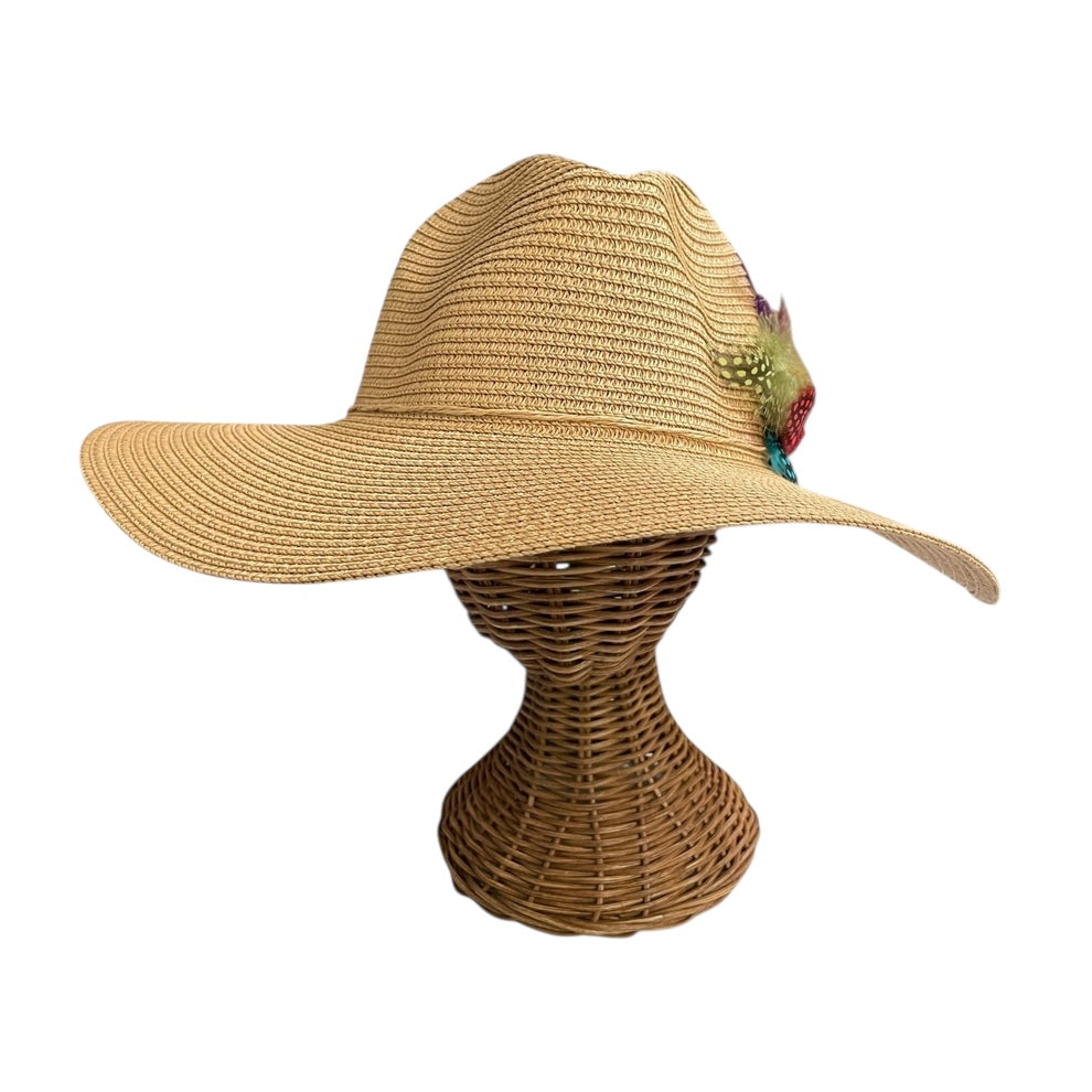 SUN BIRD FEATHER HANDMADE DESIGN FLOPPY SUN HAT COLLECTION