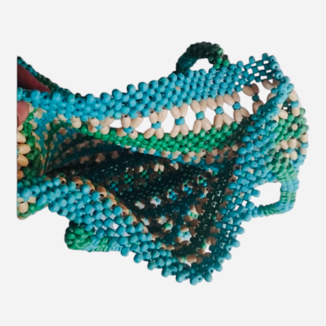 BALI WOODEN BEADSCAPE BAG