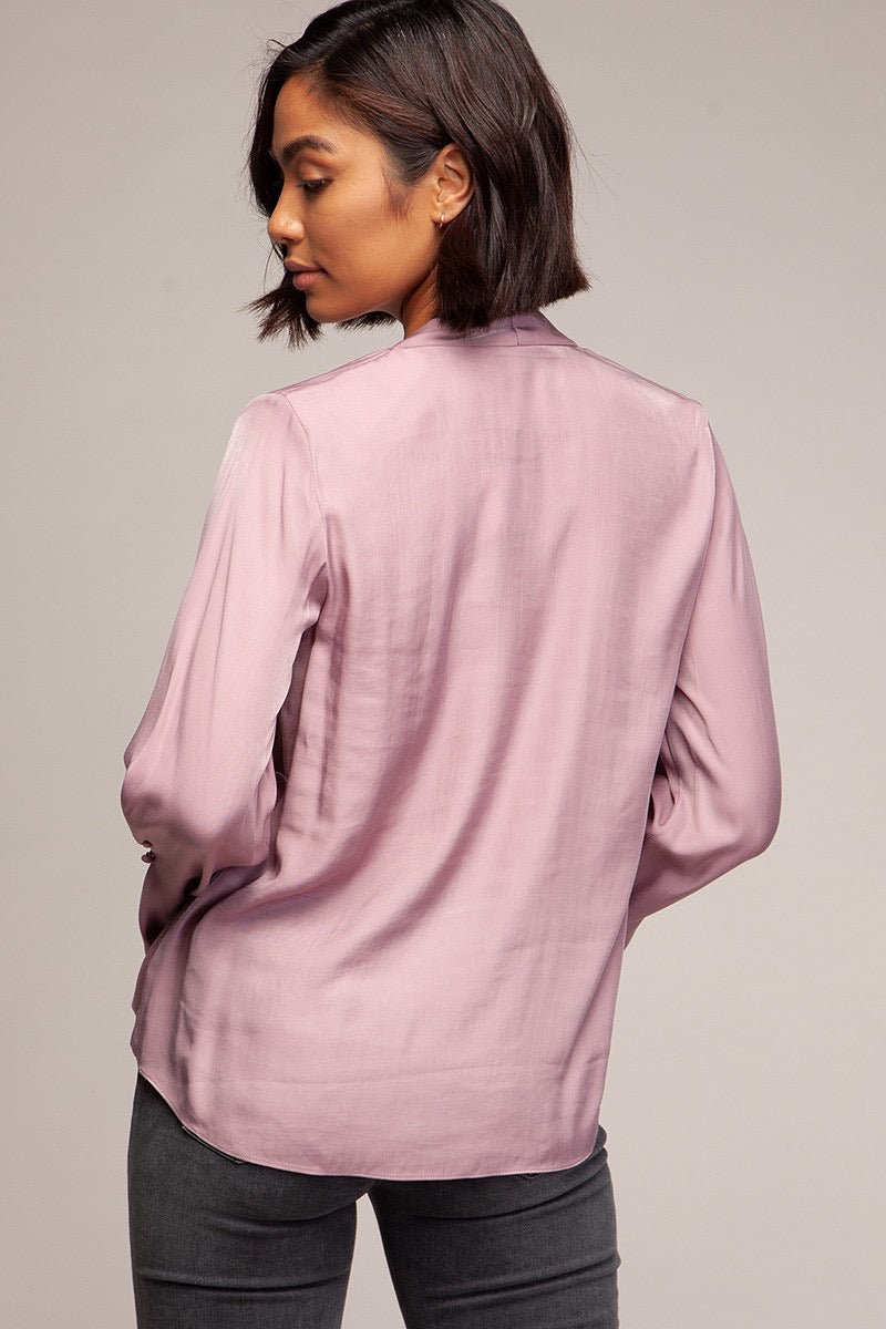 Mystic Mauve Petal Drift Blouse