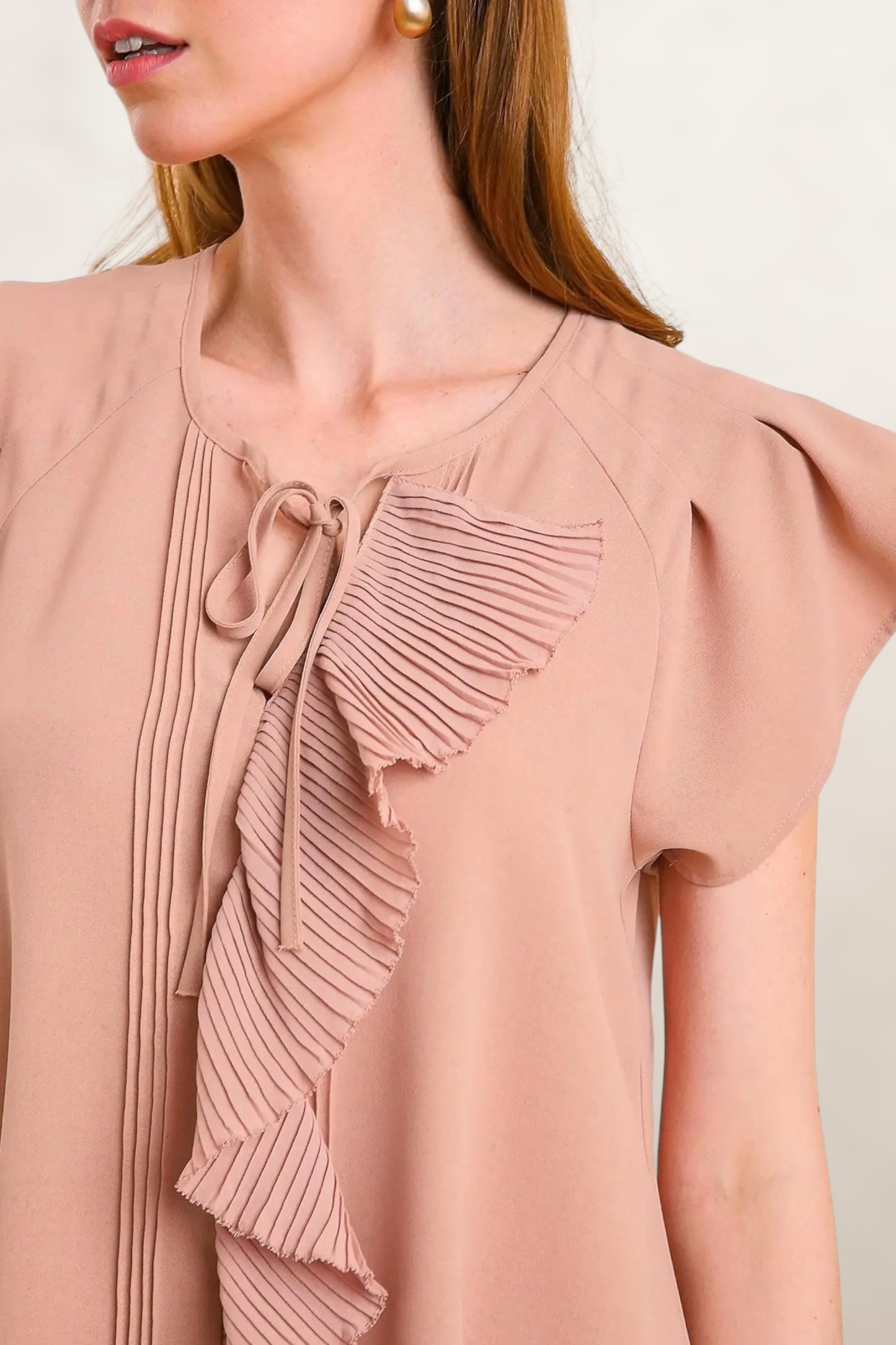 Dewdrop Ruffle Trim Bodice Mini Dress