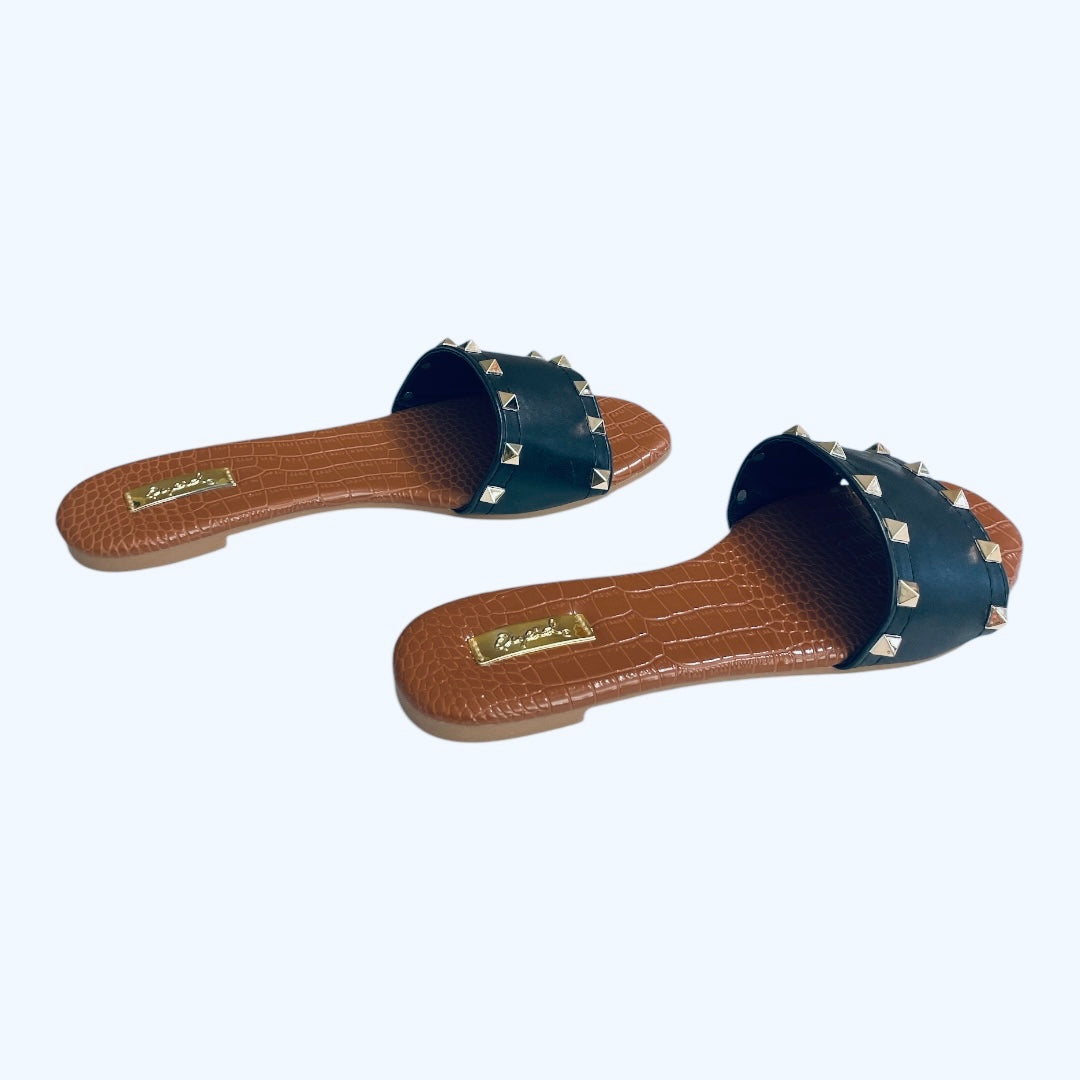 Studded Slippers- HAZY