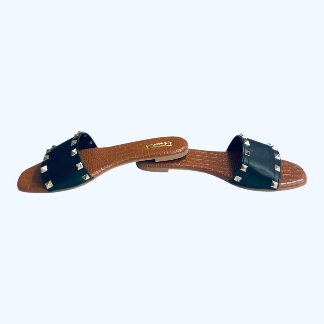 Studded Slippers- HAZY