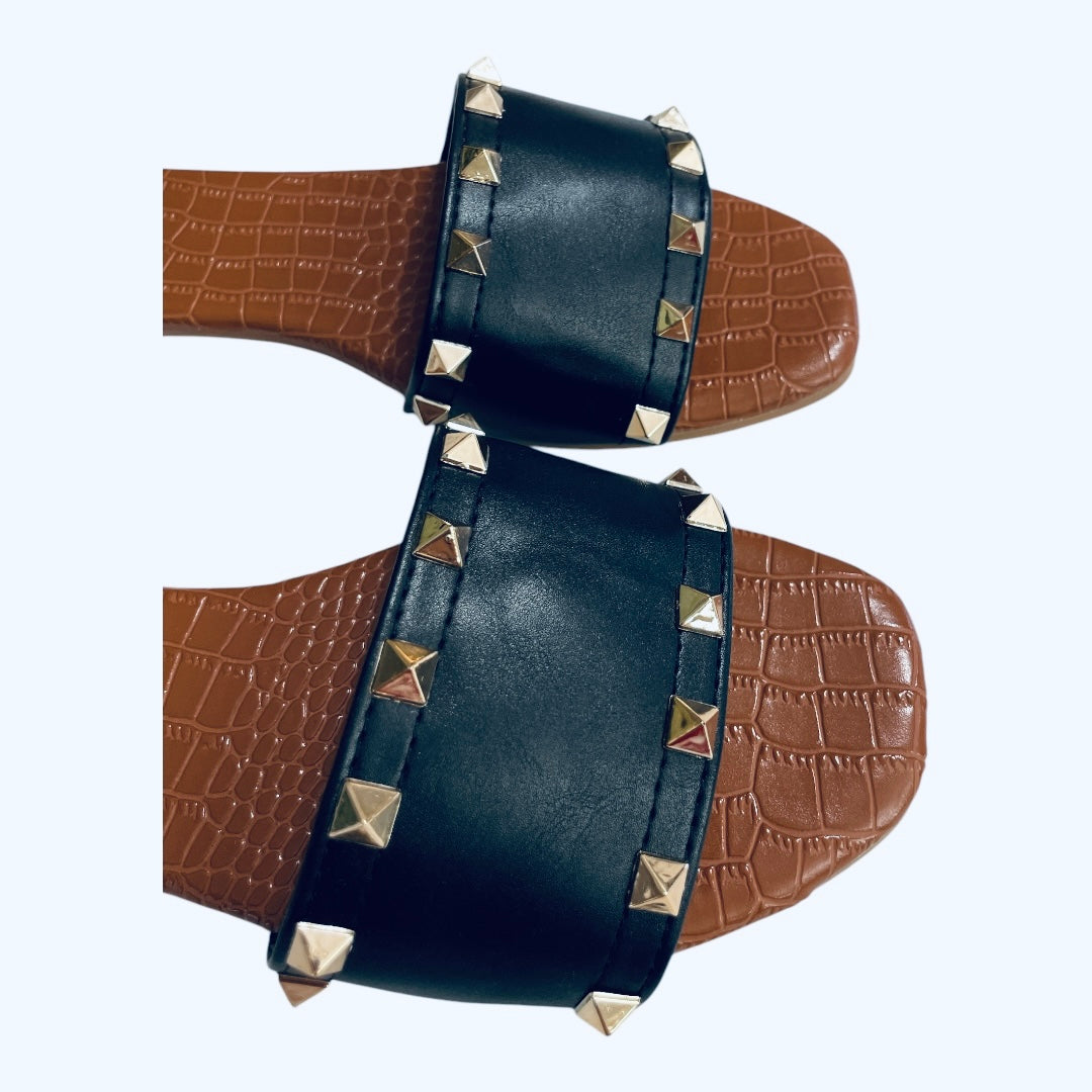 Studded Slippers- HAZY