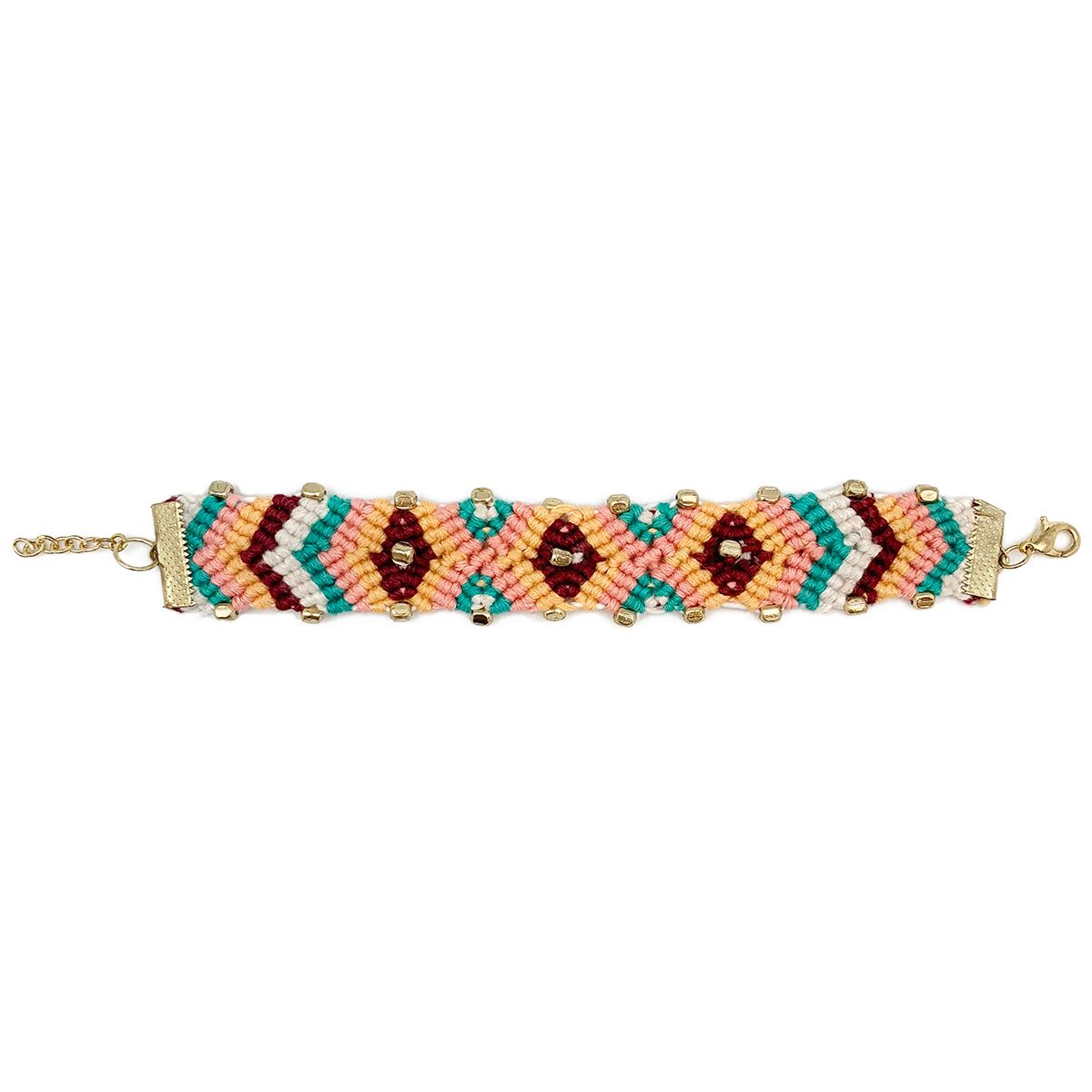 Handmade Woven & Beaded Bracelet