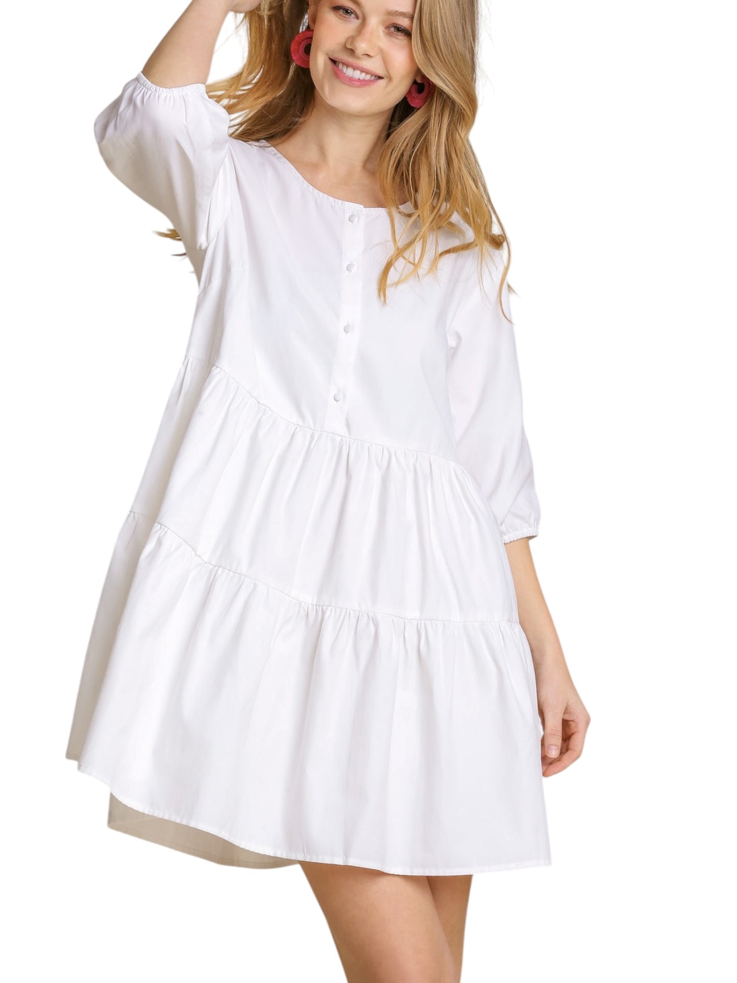 Tiered Shirt Dress