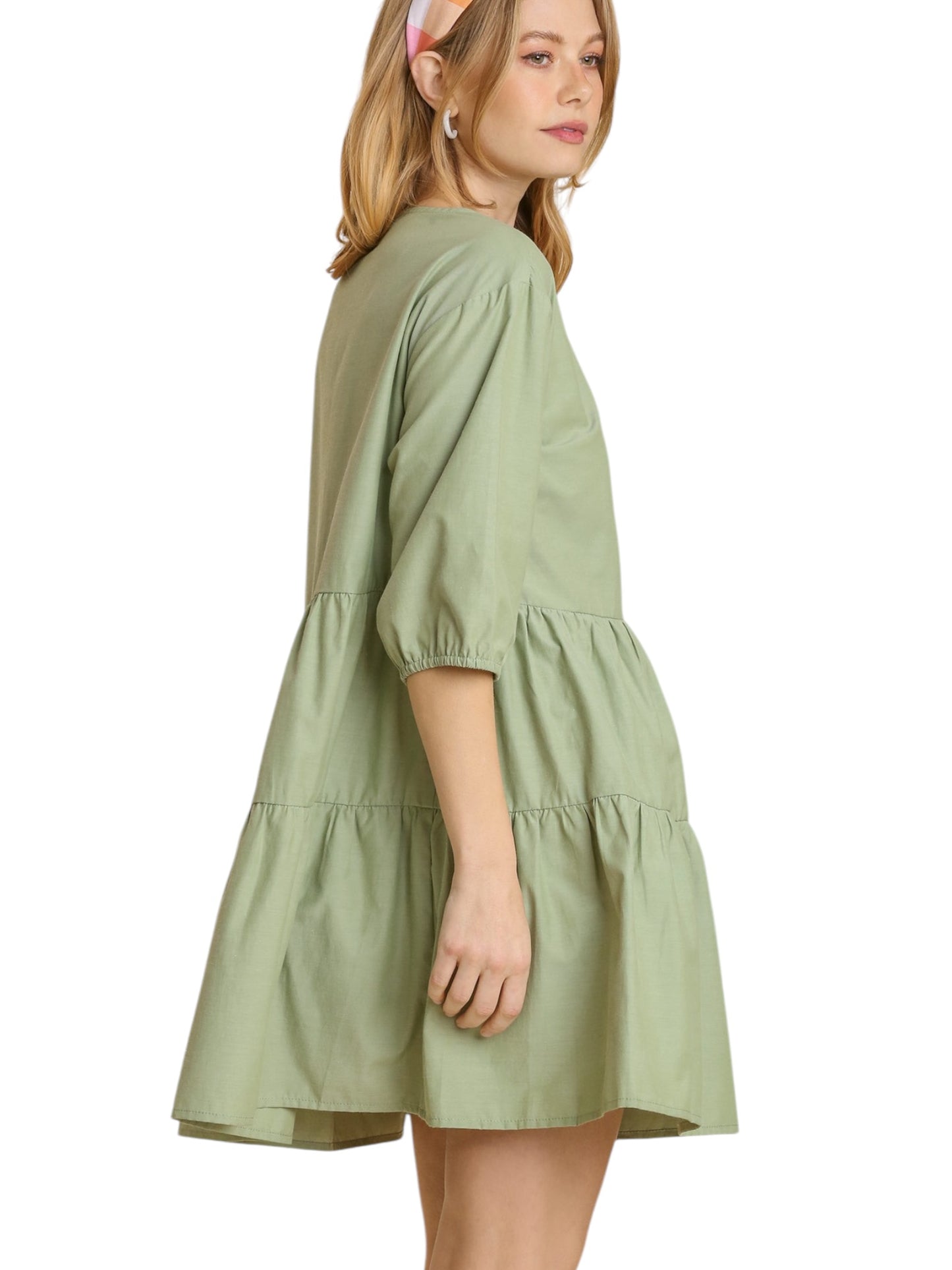 Tiered Shirt Dress
