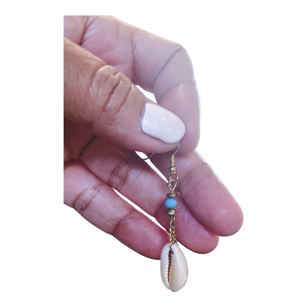 Sachi shell and beaded earrings