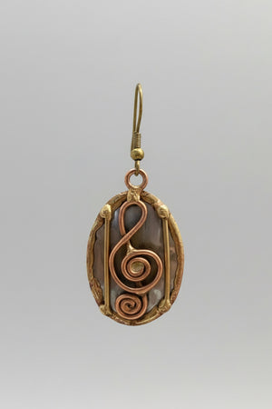 Songbird earrings side view