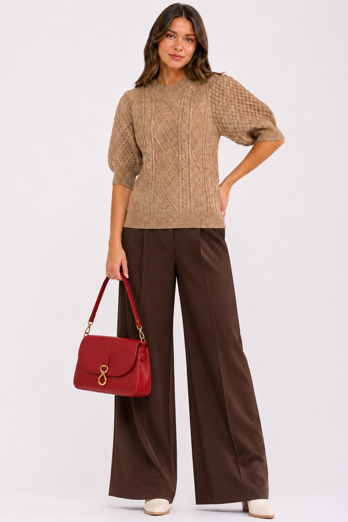 The Chestnut Charm Cable Sweater