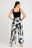 Wide leg patterned palazzo pants