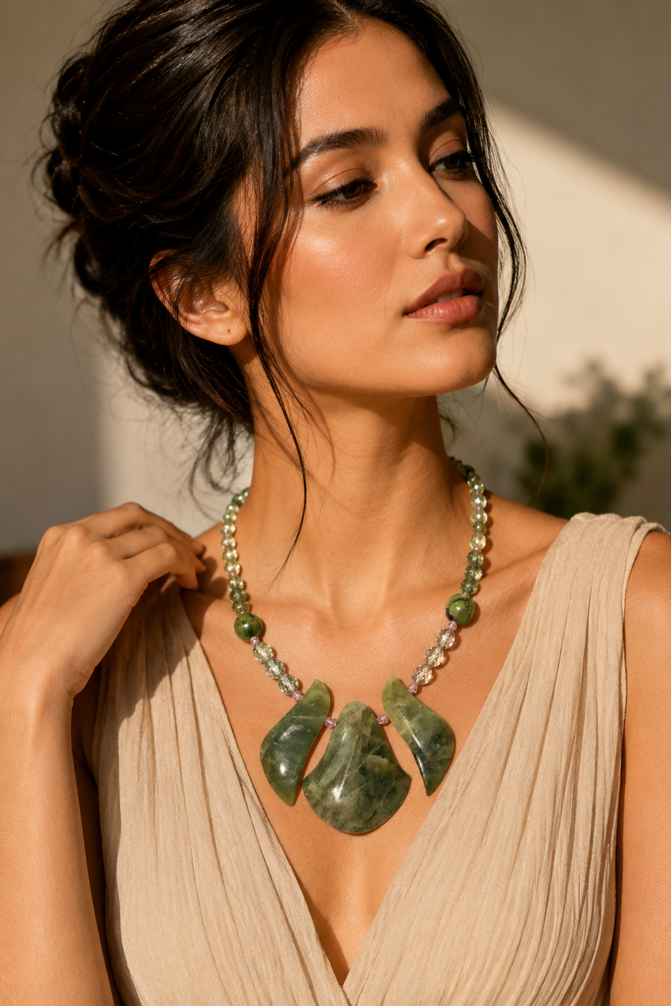 Verdant Muse Statement Necklace