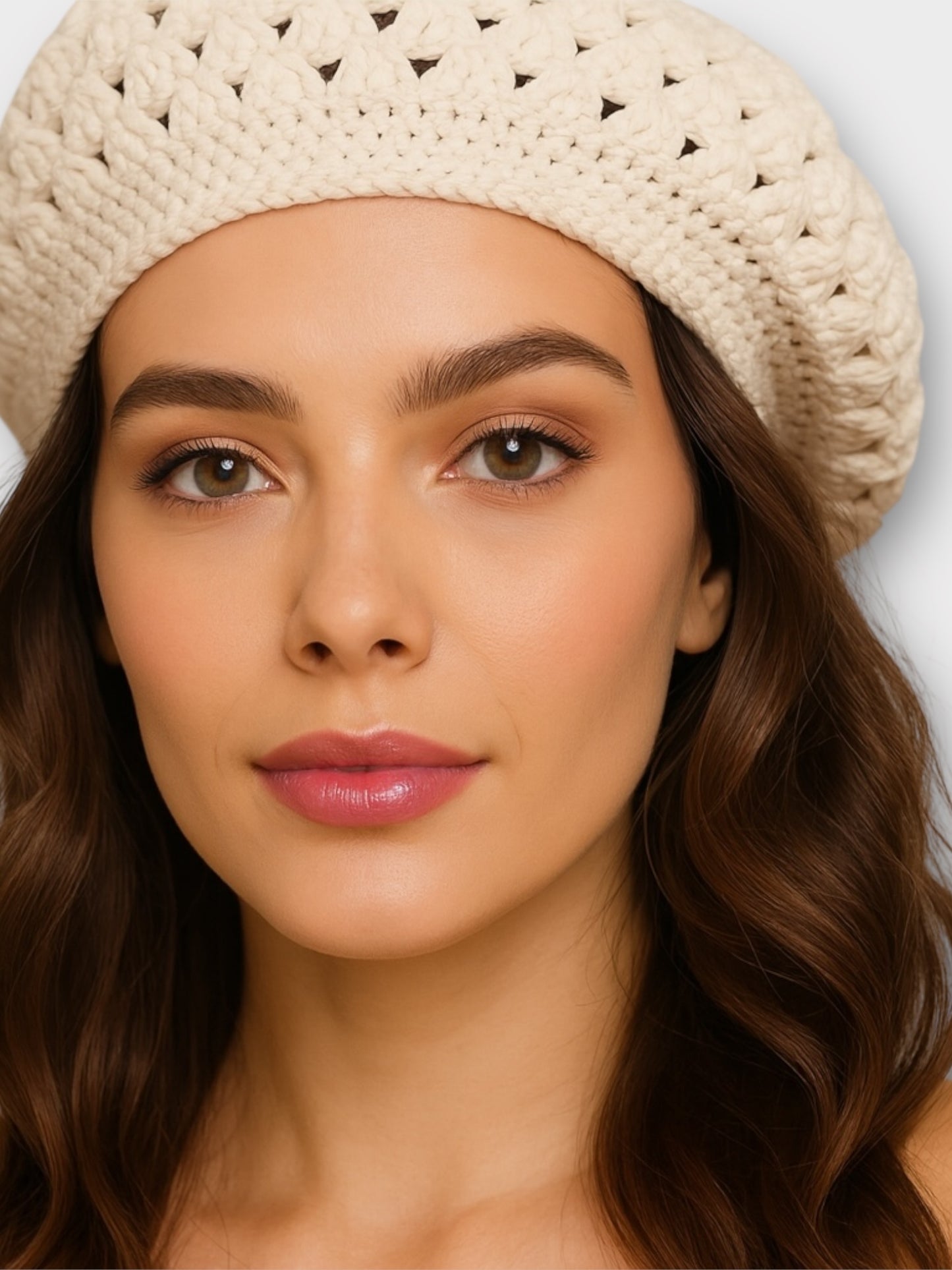 Classic Slouchy Crochet Knit Beret