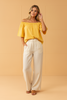 Cotton off-the-shoulder top back view