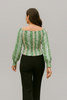 Floral off-shoulder blouse side view