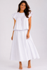 Lotus maxi skirt set with rayon blouse and flowing maxi skirt