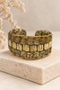 Golden Weave Artisan Cuff Bracelet