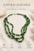 Jade and quartz necklace layering piece