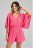 Kimono bloom romper Azure Bloom print
