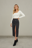Cinderlane midi skirt side view