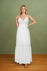 Eyelet maxi dress with adjustable straps