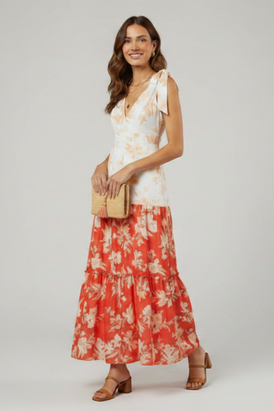 GOLDEN HOUR TROPICS MAXI DRESS
