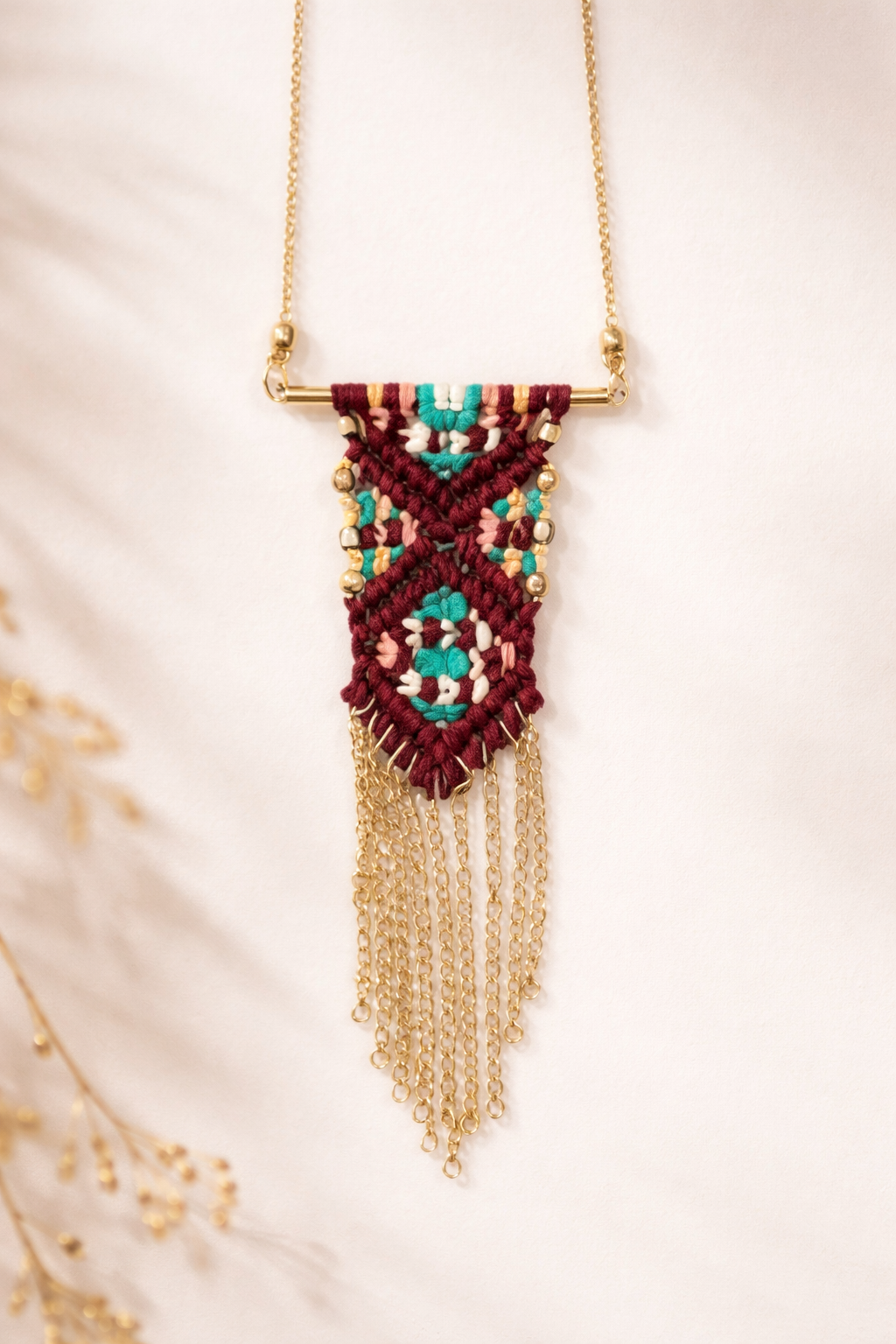 Crimson Cascade Necklace