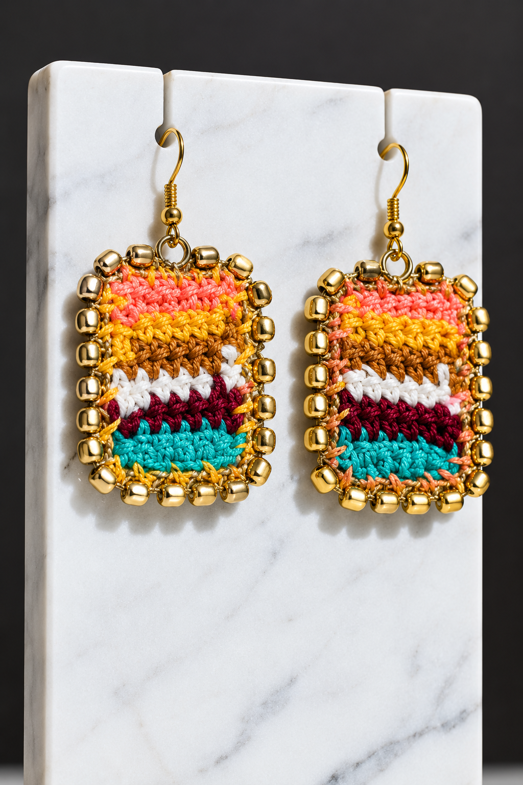 Rustic Charm Woven Earrings