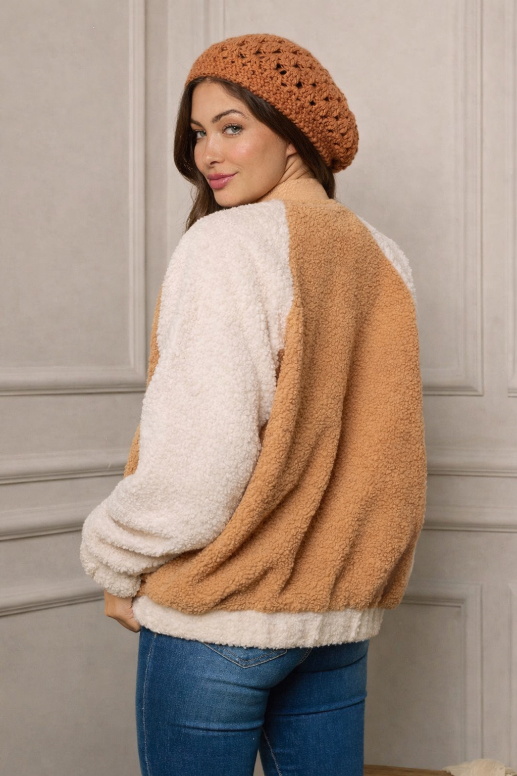 Classic Slouchy Crochet Knit Beret