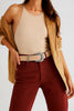 Western buckle belt styled