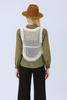 Ivory Horizon crochet vest