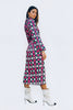 Mod Mosaic long sleeve midi dress