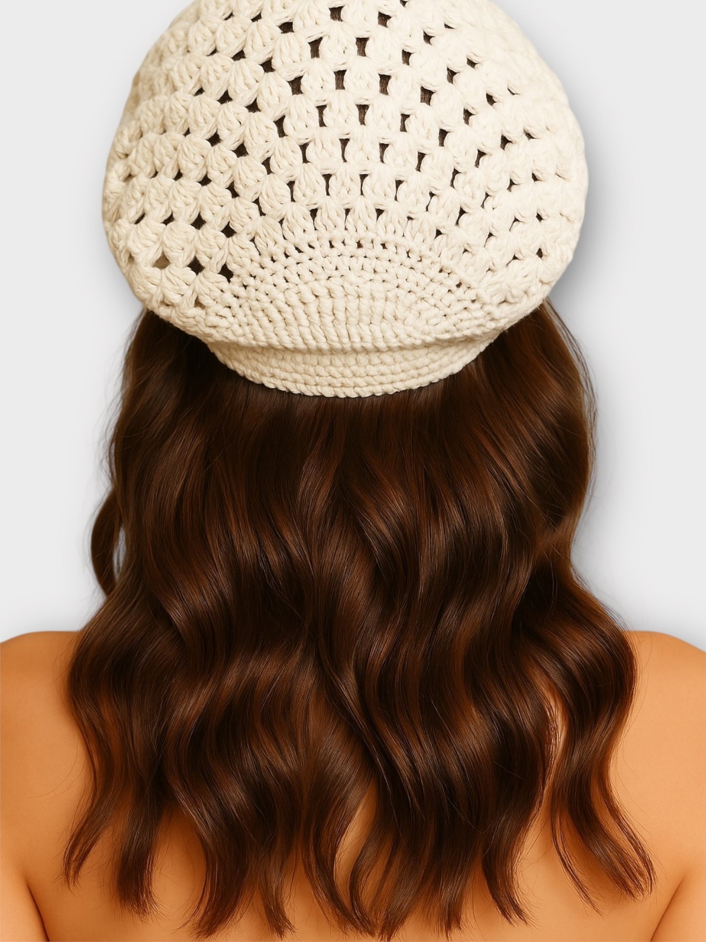 Classic Slouchy Crochet Knit Beret