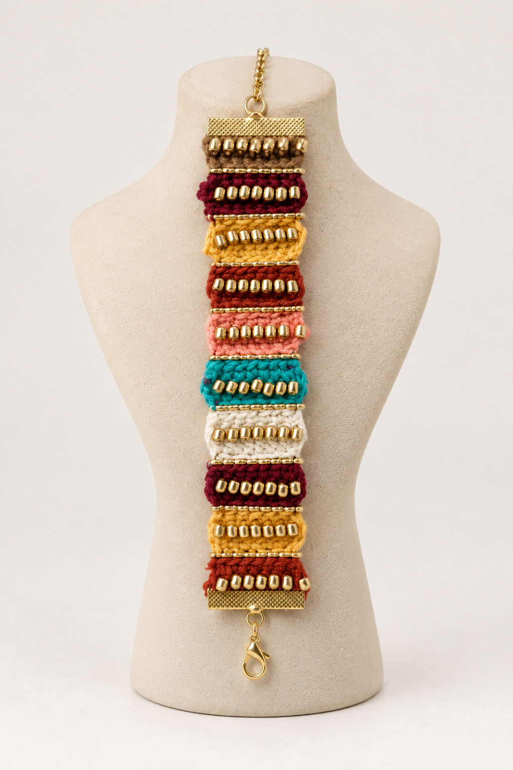 Sunset Mosaic Woven Bracelet