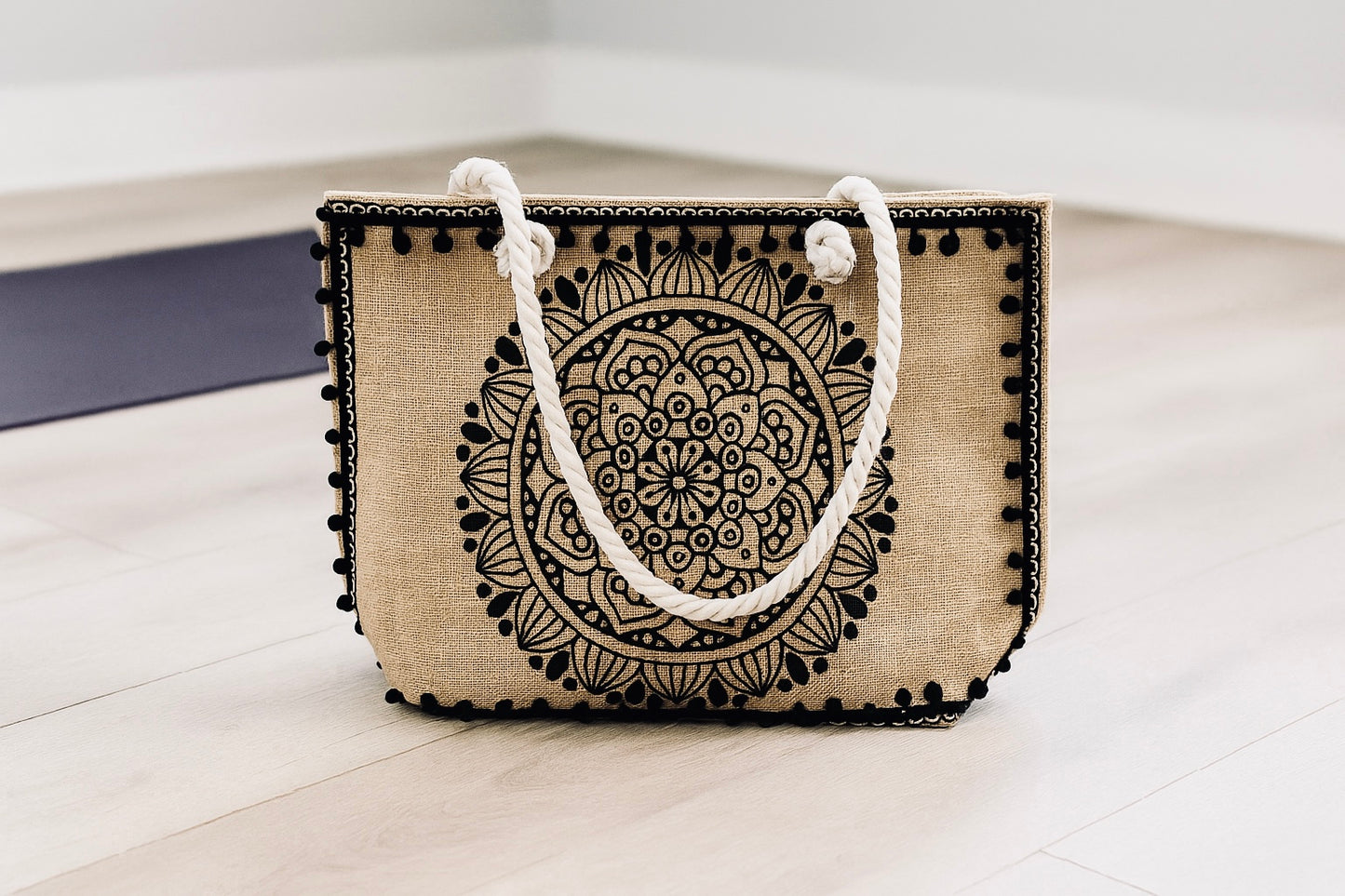 SOL SPIRIT BOHO FLORAL TOTE BAG