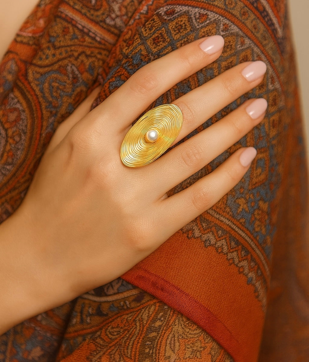 Geometric Pearl on disc Ring