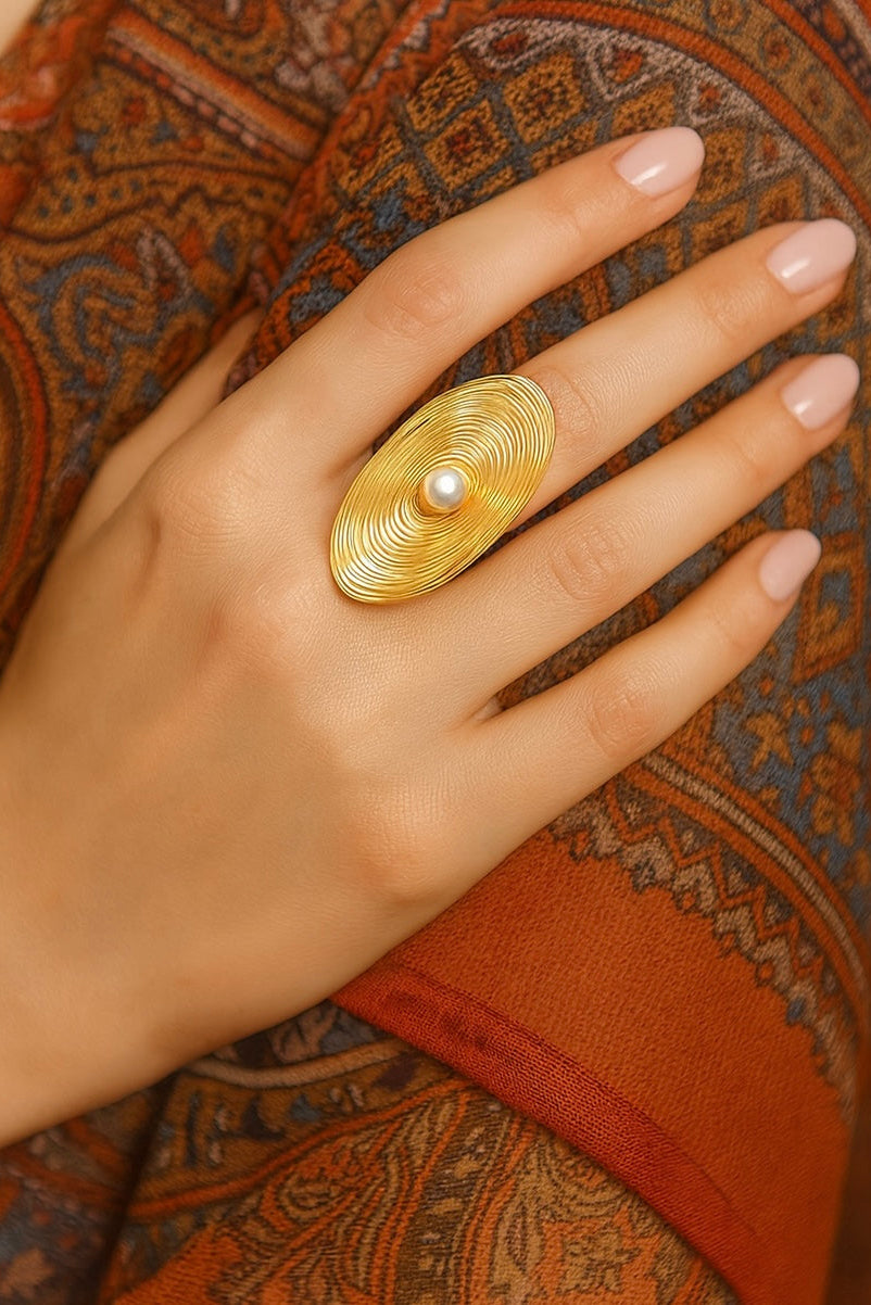 Geometric Pearl on disc Ring