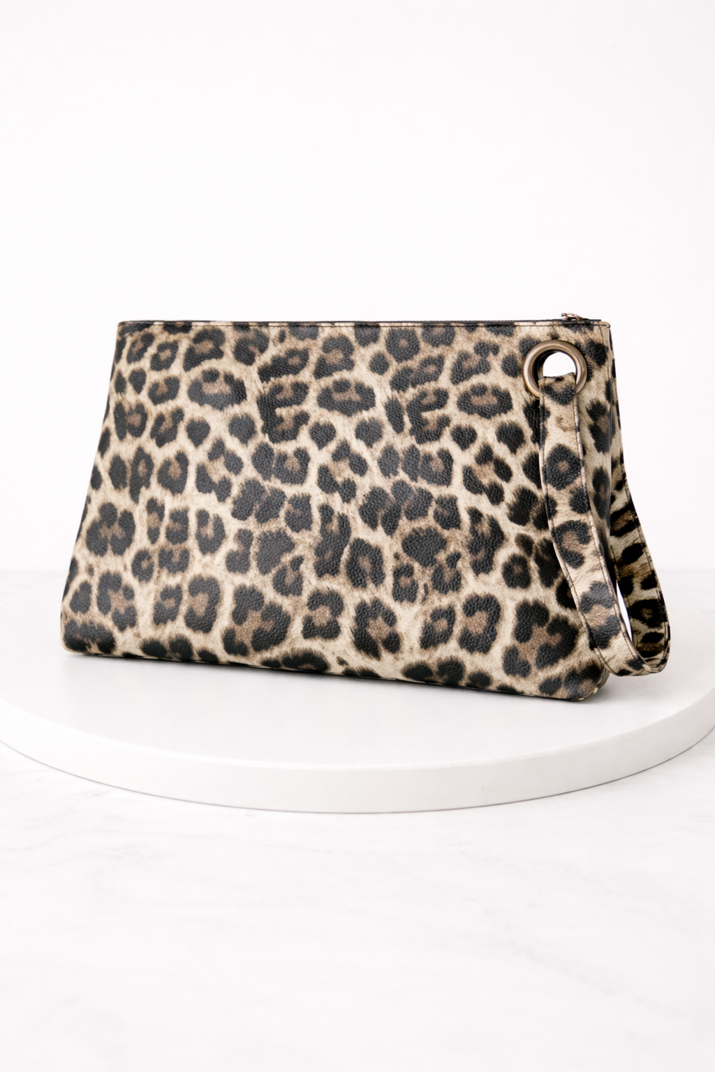 Leopard Print Oversized Clutch