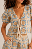 Seaside Bloom crochet top and shorts two-piece