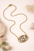 Mixed metal necklace in gold silver and rose gold