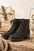 Ironstep chunky combat block-heel boots
