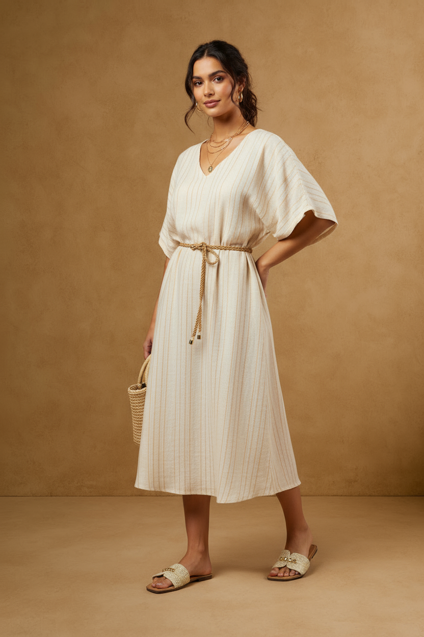 RAFFIA RADIANCE BOHO GOLD STUD SANDALS