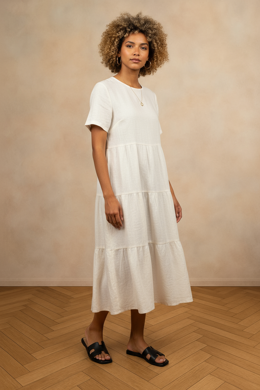 TRENDY H-SHAPED CUTOUT UPPER SLIDE SANDALS