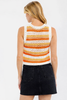 Sunstripe crochet tank top layering option