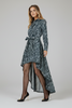 High-low belted dress with pockets