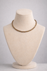 Mixed metal choker close up